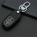 Cheap Genuine Leather Key Ring Auto Key Bags Smart for Audi A4 - Black